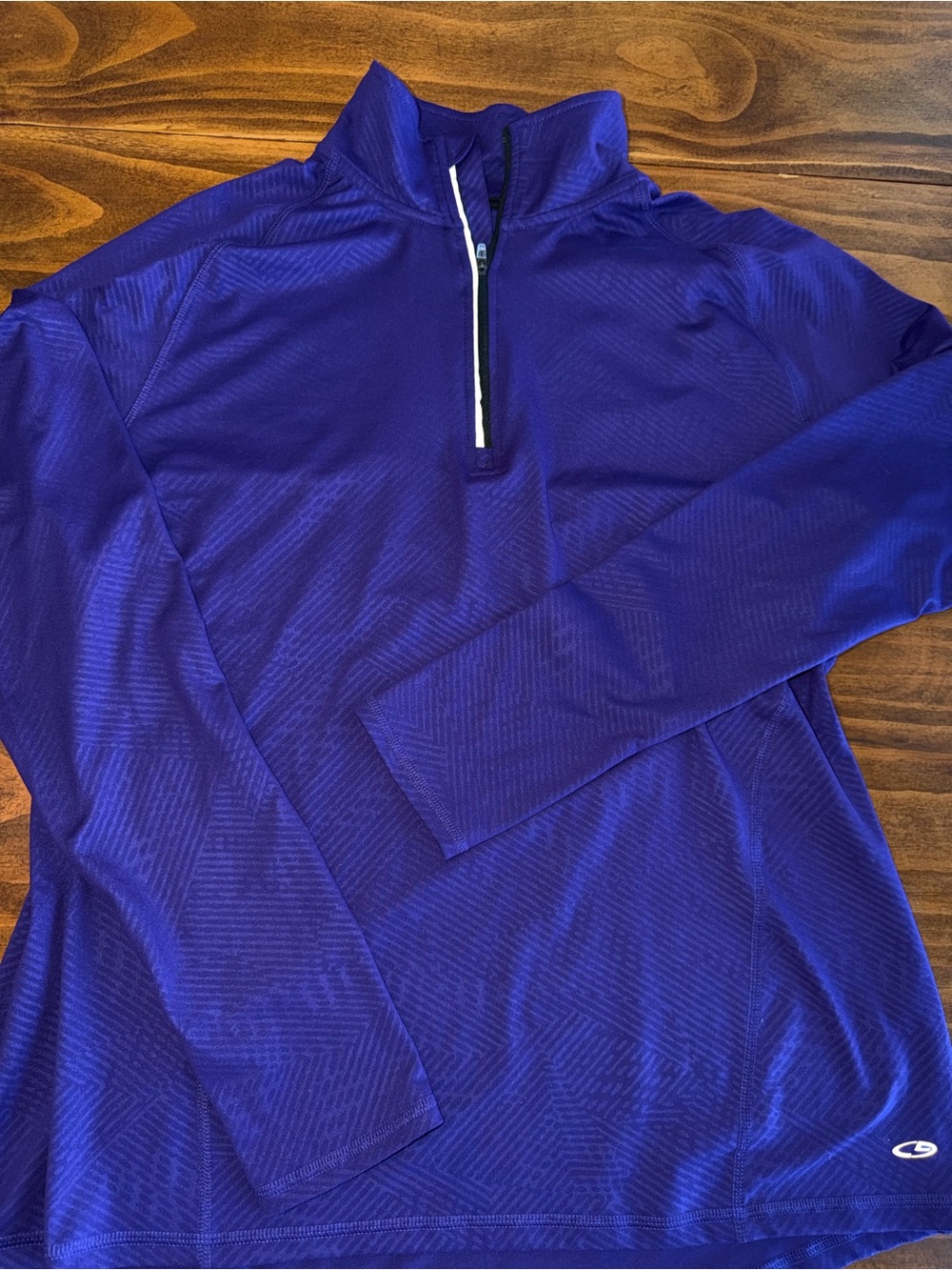 Champion DuoDry+ Women’s XL Purple 1/4 Zip Pullover Long Sleeve Athletic Shirt